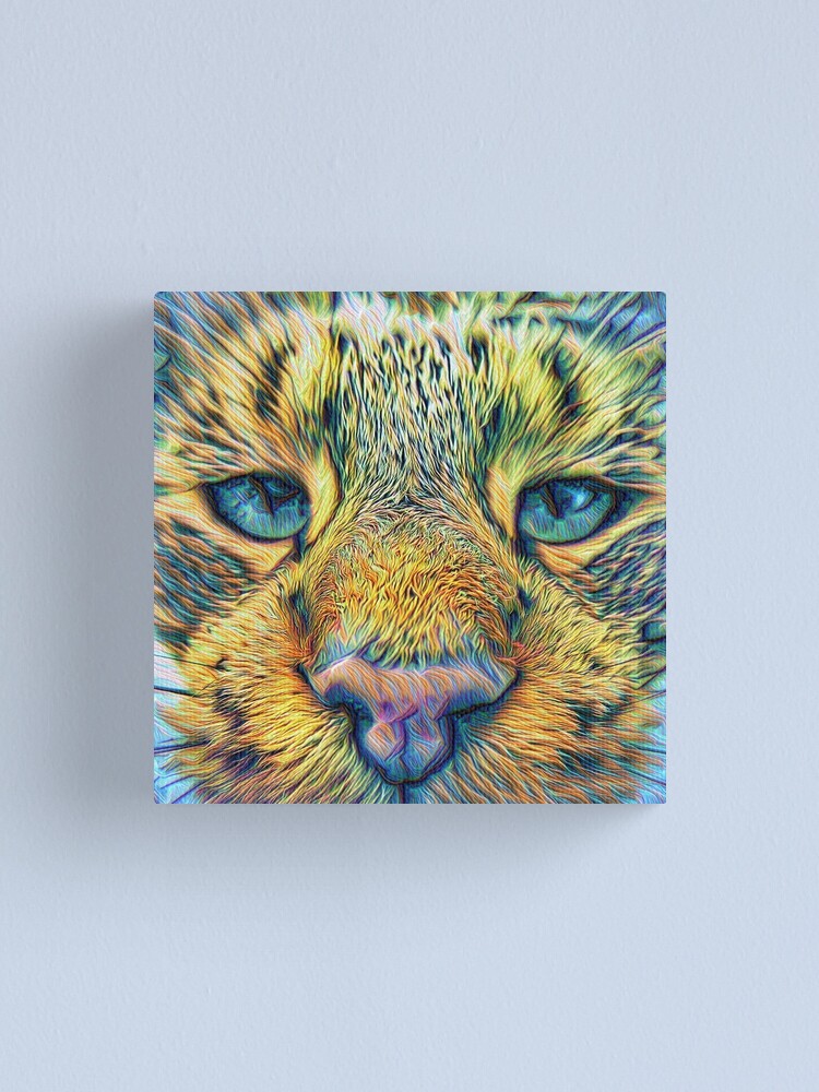 Alternate view of #DeepDreamed Cat v1449127170 Canvas Print
