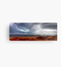 Storm Approaching Birubi Beach Metal Print