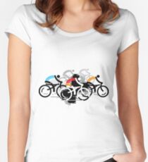 Cyclists Women's Fitted Scoop T-Shirt