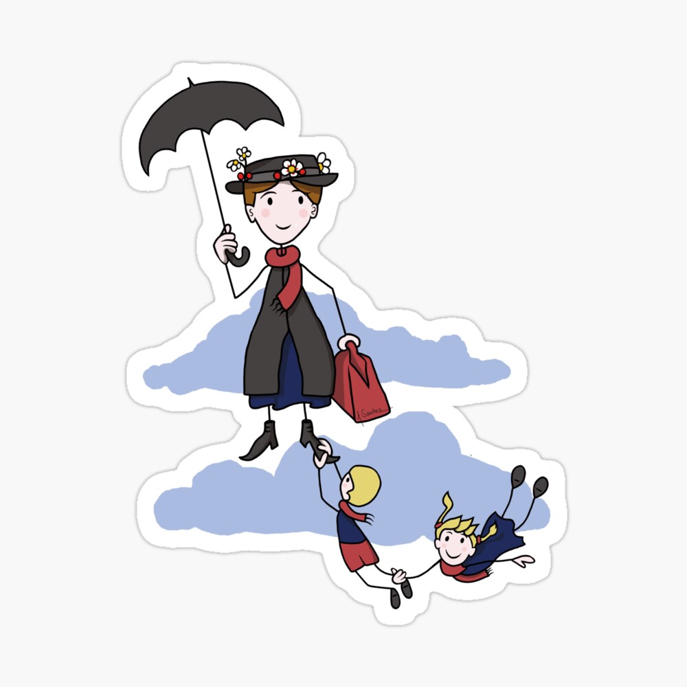 Cartoon Nanny Sticker