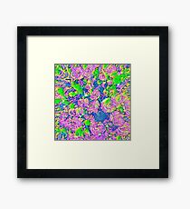 Abstract Flowers Framed Print