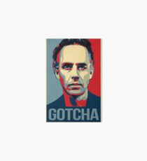 Gotcha - Jordan Peterson Canadian Psychologist Cathy Newman Debate Art Board