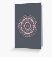 Pink mandala for self care Greeting Card