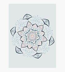 Jin Blue Mandala Photographic Print