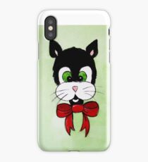 Tuxedo Cat Cartoon iPhone Case