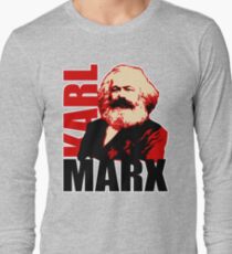Communist Karl Marx Portrait Long Sleeve T-Shirt