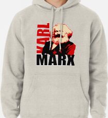 Kommunistisches Karl Marx Porträt Hoodie