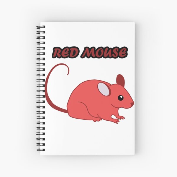 Red Mouse Games Logo Design Spiral Notebook