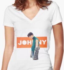 NCT 2018 JOHNNY Women's Fitted V-Neck T-Shirt
