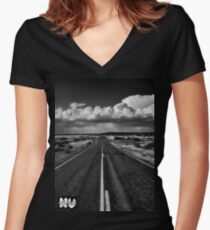 Never Let The Journey End...... Women's Fitted V-Neck T-Shirt