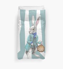 Follow the White Rabbit Duvet Cover