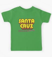 Camiseta para niños Santa Cruz, California | Rayas retro