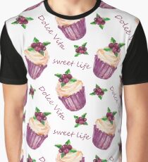 Watercolor cupcakes Graphic T-Shirt