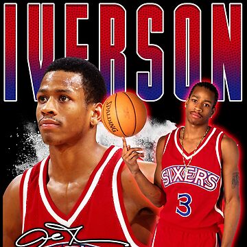 Allen Iverson The Answer Basketball Legend Signature Vintage Retro 80s 90s  Bootleg Rap Style | Sticker