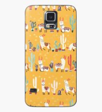 Happy llama with cactus in a pot Case/Skin for Samsung Galaxy