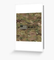 Military: Infantry Greeting Card