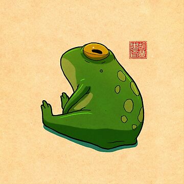 Artwork thumbnail, Grumpy Frog by DingHuArt