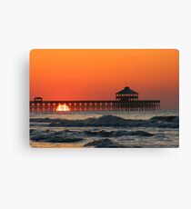 Folly Beach Pier, SC Canvas Print