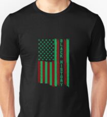 Black history month African American Flag Unisex T-Shirt