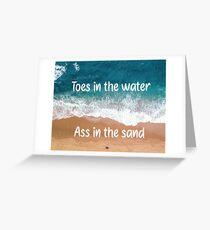 Zehen im Wasser Zac Brown Band-Zitat-Plakat Grußkarte