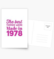 Made in 1978 Postcards