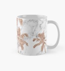 Rose gold marble palms Mug