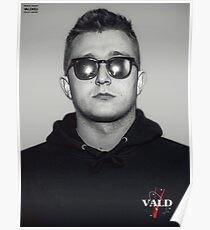 Vald Black White Poster Vald Black White Poster