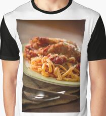 Chicken Parmesan with Linguine Graphic T-Shirt
