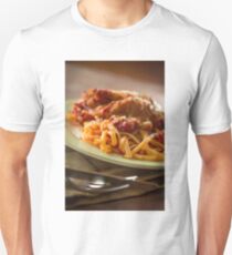 Chicken Parmesan with Linguine Unisex T-Shirt
