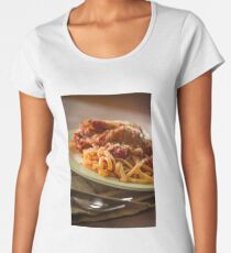 Chicken Parmesan with Linguine Women's Premium T-Shirt