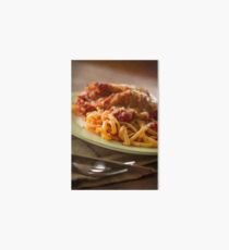 Chicken Parmesan with Linguine Art Board