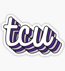 tcu Retro Sticker