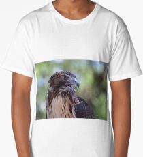 Red Tailed Hawk Long T-Shirt