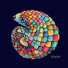 Rainbow Pangolin  by Karin Taylor