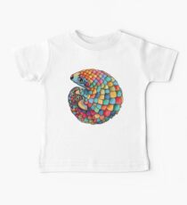 Regenbogen Pangolin Baby T-Shirt