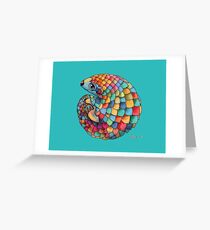 Rainbow Pangolin Greeting Card
