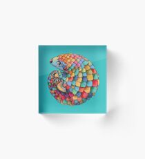 Bloque acrílico Rainbow Pangolin