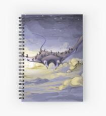 "Sky Ray and the Ants" - Digital Mixed Media Painting Spiral Notebook
