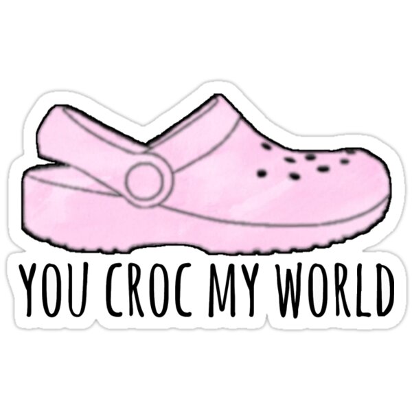 crocs shoe sticker