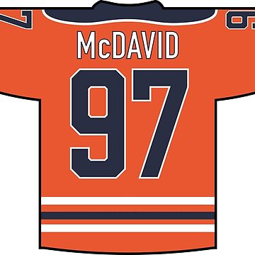 Connor McDavid Jersey Sticker for Sale by cbaunoch