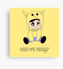 Kawaii Character Canvas Print