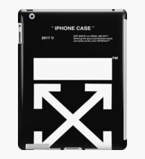 black white off iPad Case/Skin