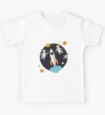 Astronauten in Outerspace Kinder T-Shirt