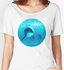 Dolphins Under Water Women's Relaxed Fit T-Shirt