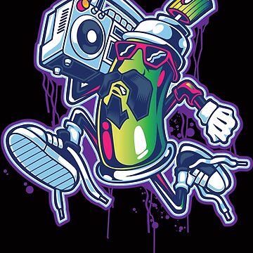 Bombe Graffiti Spray Painting Cartoon Character' Bucket Hat | Spreadshirt