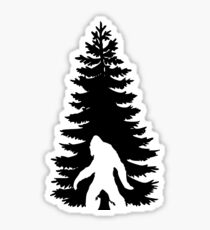 Hiding Bigfoot Sticker