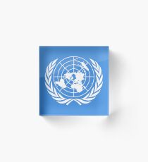 Flat Earth Society Acrylic Block