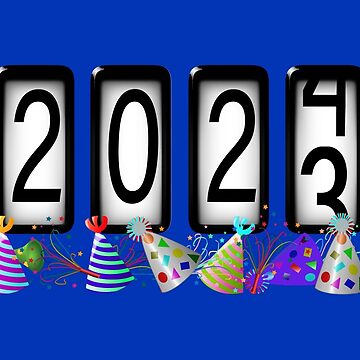 Artwork thumbnail, New Years Odometer Party Hats 2024 by Gravityx9