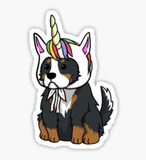 Funny Unicorn Bernese Mountain Dog Sticker