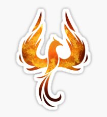 Fire Phoenix Bird Sticker